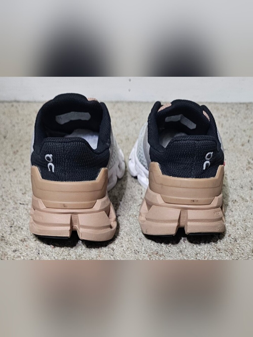 Womens On Cloudflyer Shoes Size 7.5 Glacier Rosebrown Running Sneakers - Picture 5 of 7